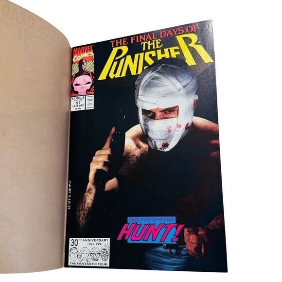 The Punisher #57 Vol 2 Marvel 1991 Wanted Dead of Alive Double Cover Jim Lee NM - Picture 3 of 5
